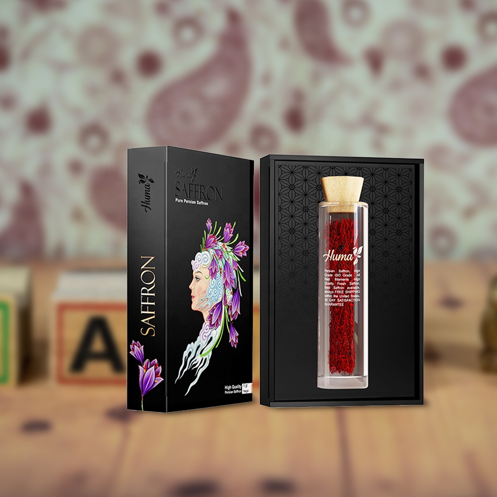 Luxus Benotzerdefinéiert Safran Geschenk Verpackungsbox (6)