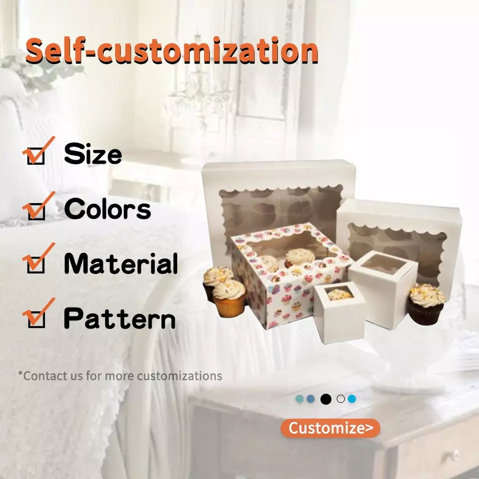 custom cake pastry box puff pastry paper box (5)